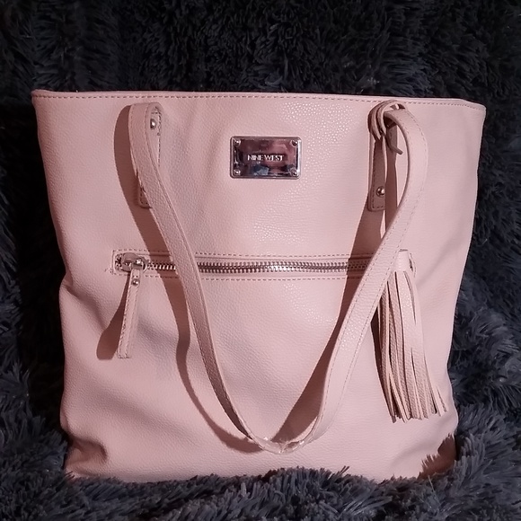 Nine West Handbags - LOWEST $: Blush colored NINE WEST tote